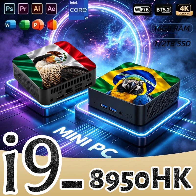 Pc Gaming Gaming - Мини-ПК Core i9-8950HK, 16 ГБ ОЗУ,
