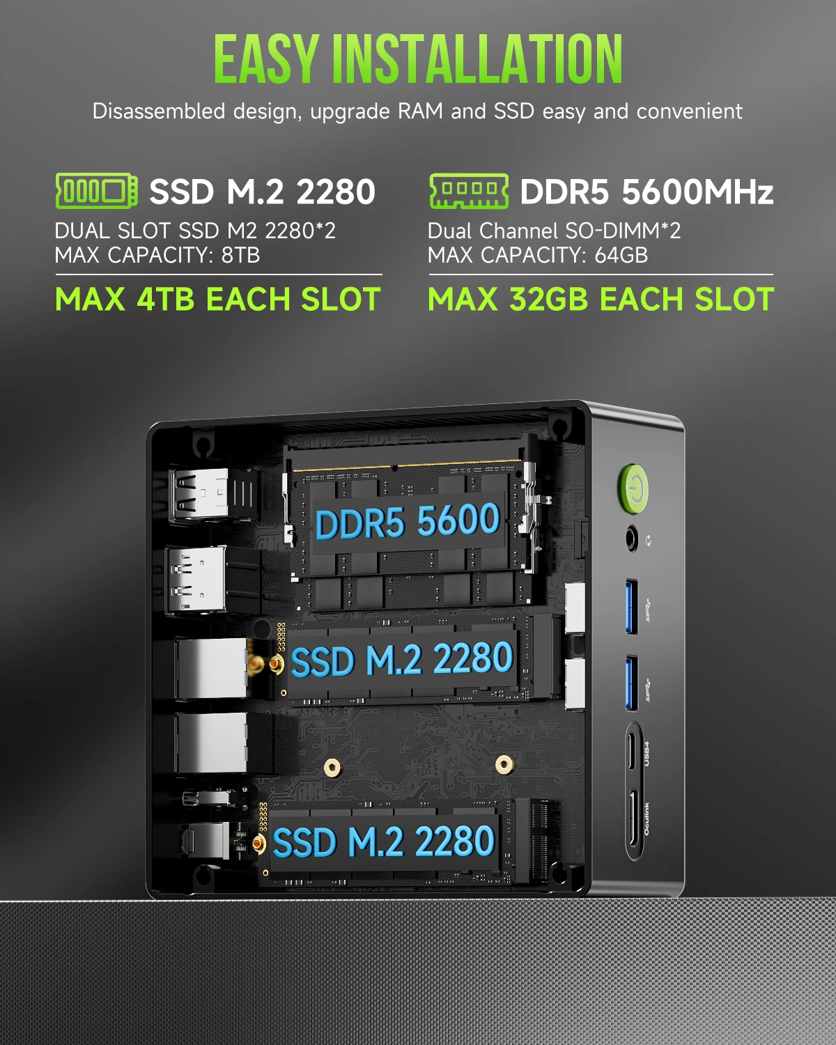 Игровой мини-ПК GMKtec Nucbox  – обзор и цена Pc Gaming Ddr5