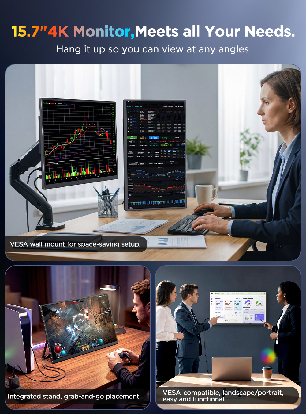 Портативный монитор UPERFECT U – обзор и цена Pc Gaming Y Monitor