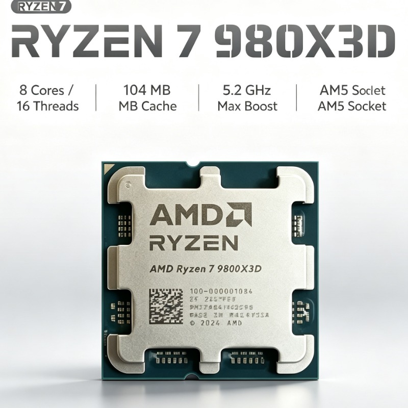Процессор AMD Ryzen 7 9800X3D  – обзор и цена Pc Gaming Ddr5