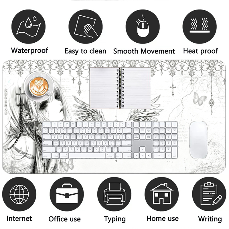 Кожаный коврик для мыши, черно – обзор и цена Gaming Desk Mat